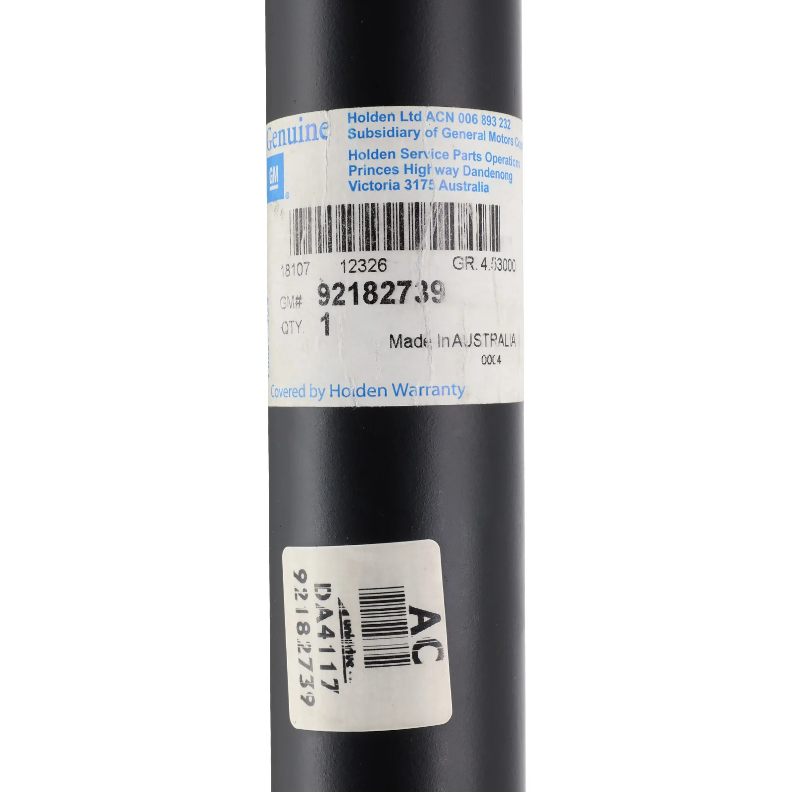 New Genuine Front Tailshaft for Holden Adventra Wagon VY VZ - Image 4